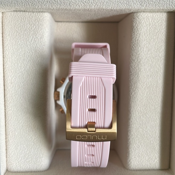 Mulco white and light pink Swiss watch - Picture 2 of 4